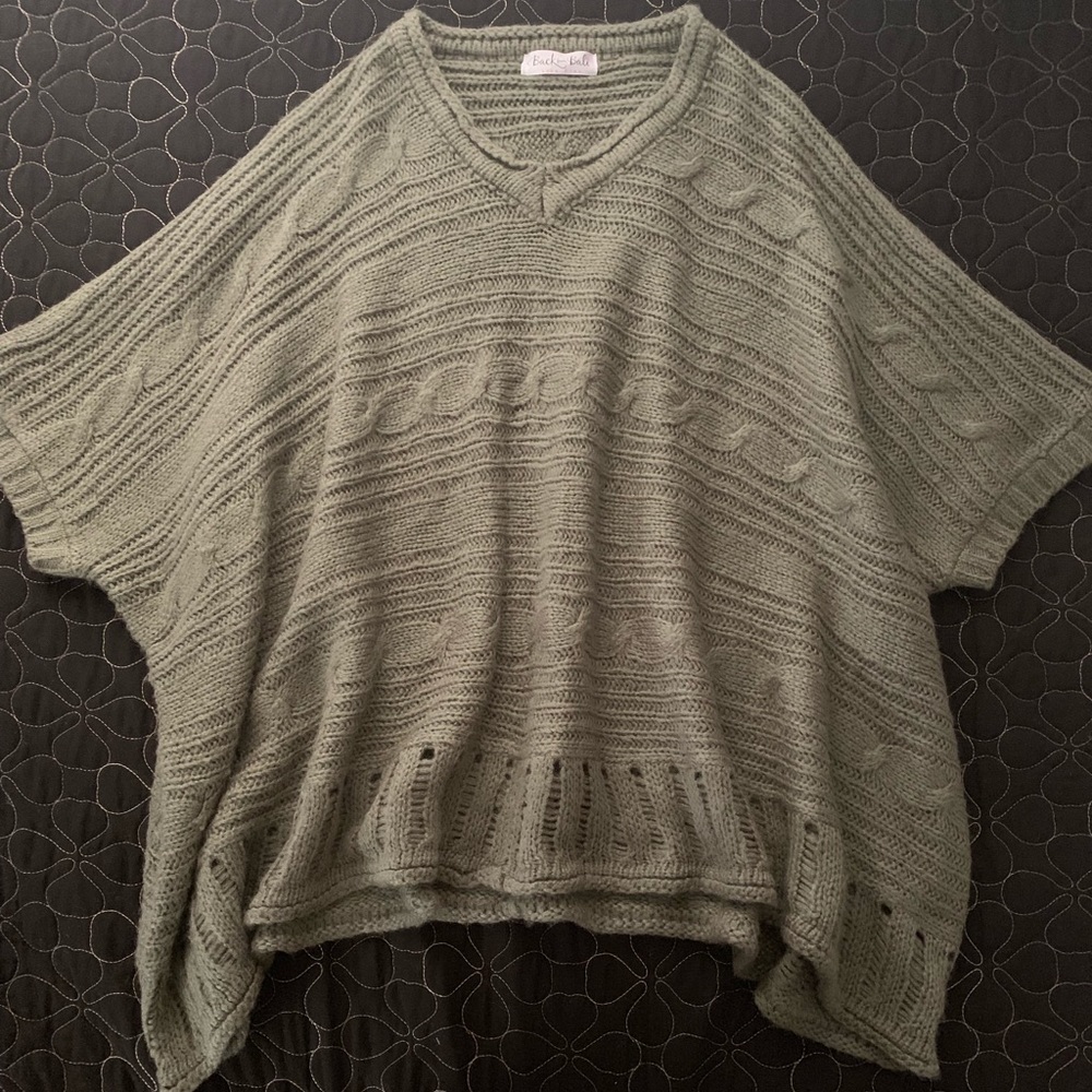 Back from bali poncho one size